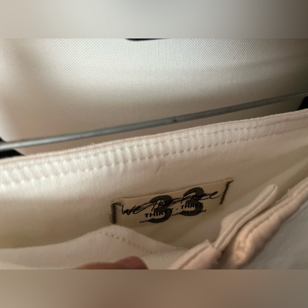 NWOT FREE PEOPLE We The Free CRVY Wild Honey Denim In White MSRP $98 Size 33 - Picture 11 of 11